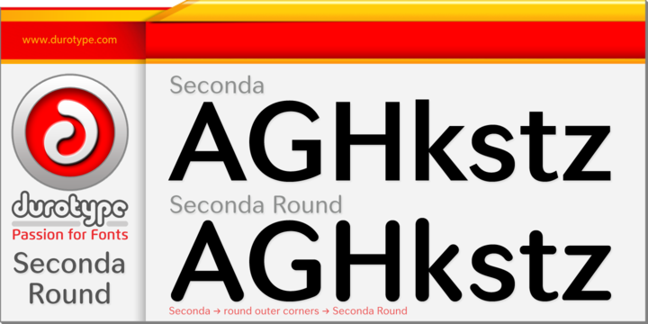 Seconda Round Italic Font preview